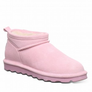 Μποτεσ Χιονιου Bearpaw Super Shorty γυναικεια ροζ | YIT745AA