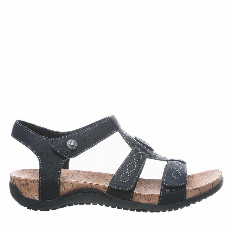 Σανδαλια Bearpaw Ridley Wide γυναικεια μαυρα | UWI895AB