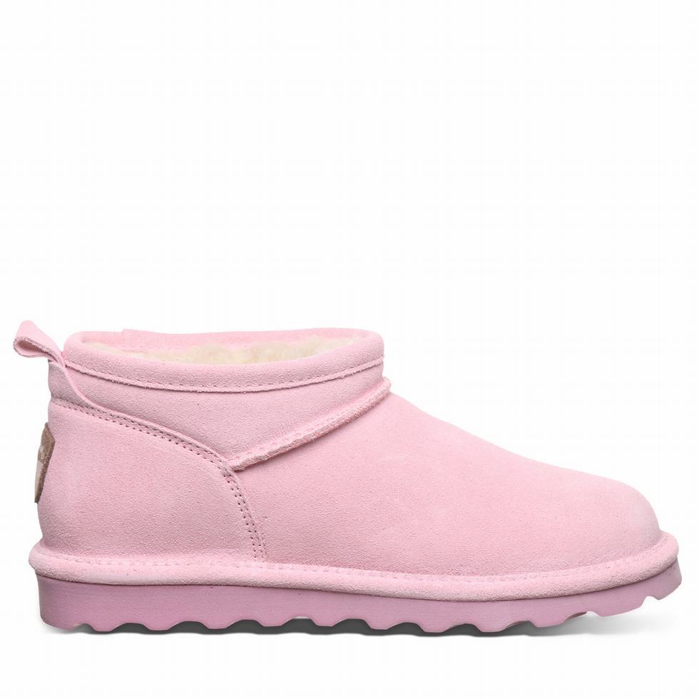 Μποτεσ Χιονιου Bearpaw Super Shorty γυναικεια ροζ | YIT745AA