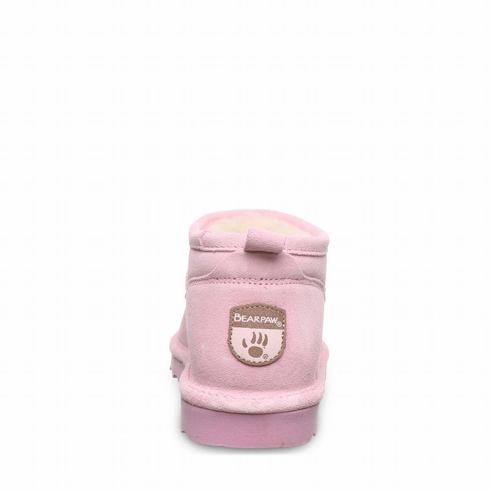 Μποτεσ Χιονιου Bearpaw Super Shorty γυναικεια ροζ | YIT745AA